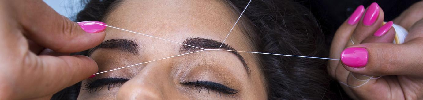 threading for facial hair removal